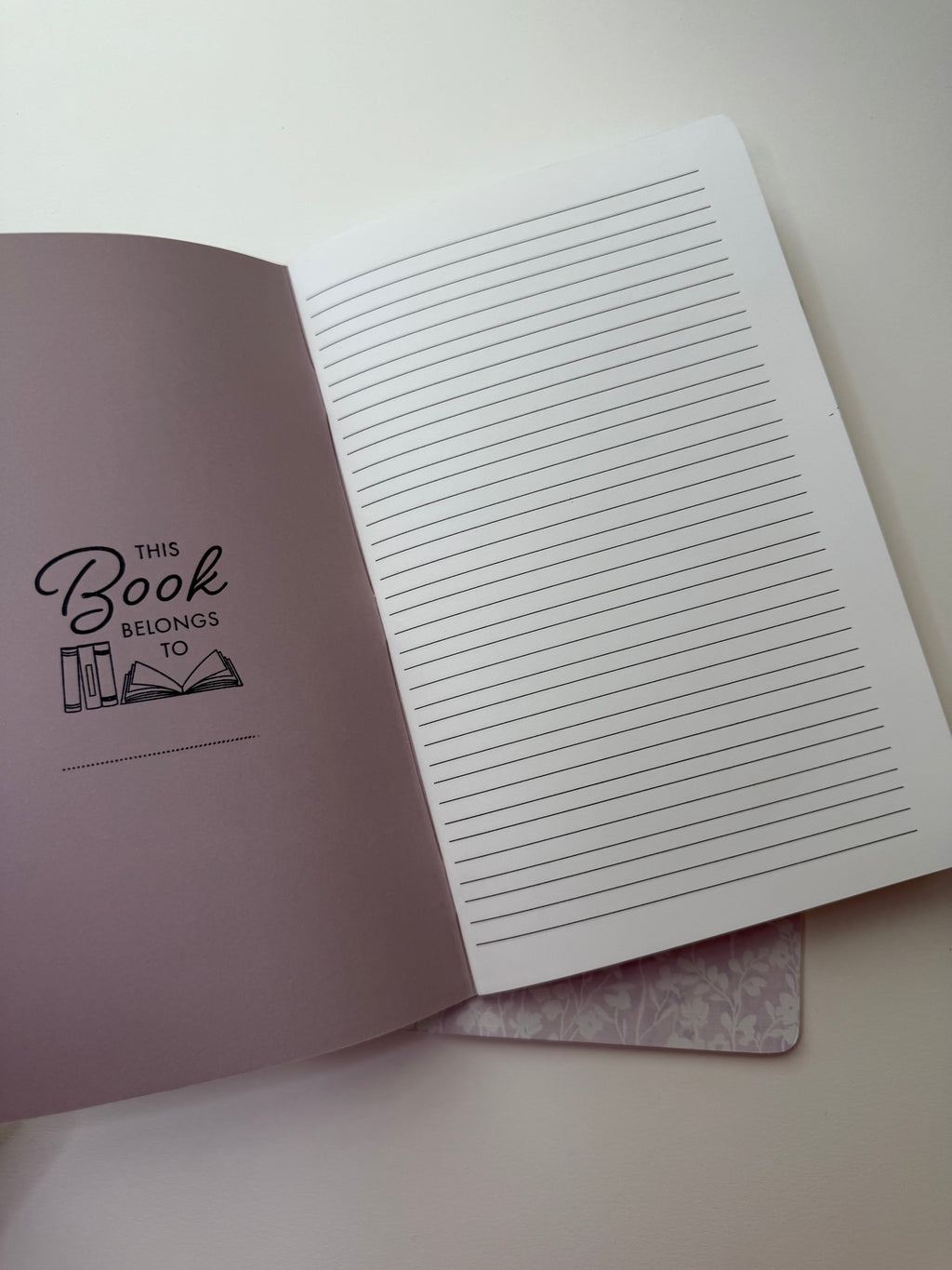 Lavender Floral Notebook Set (Pack of 2)