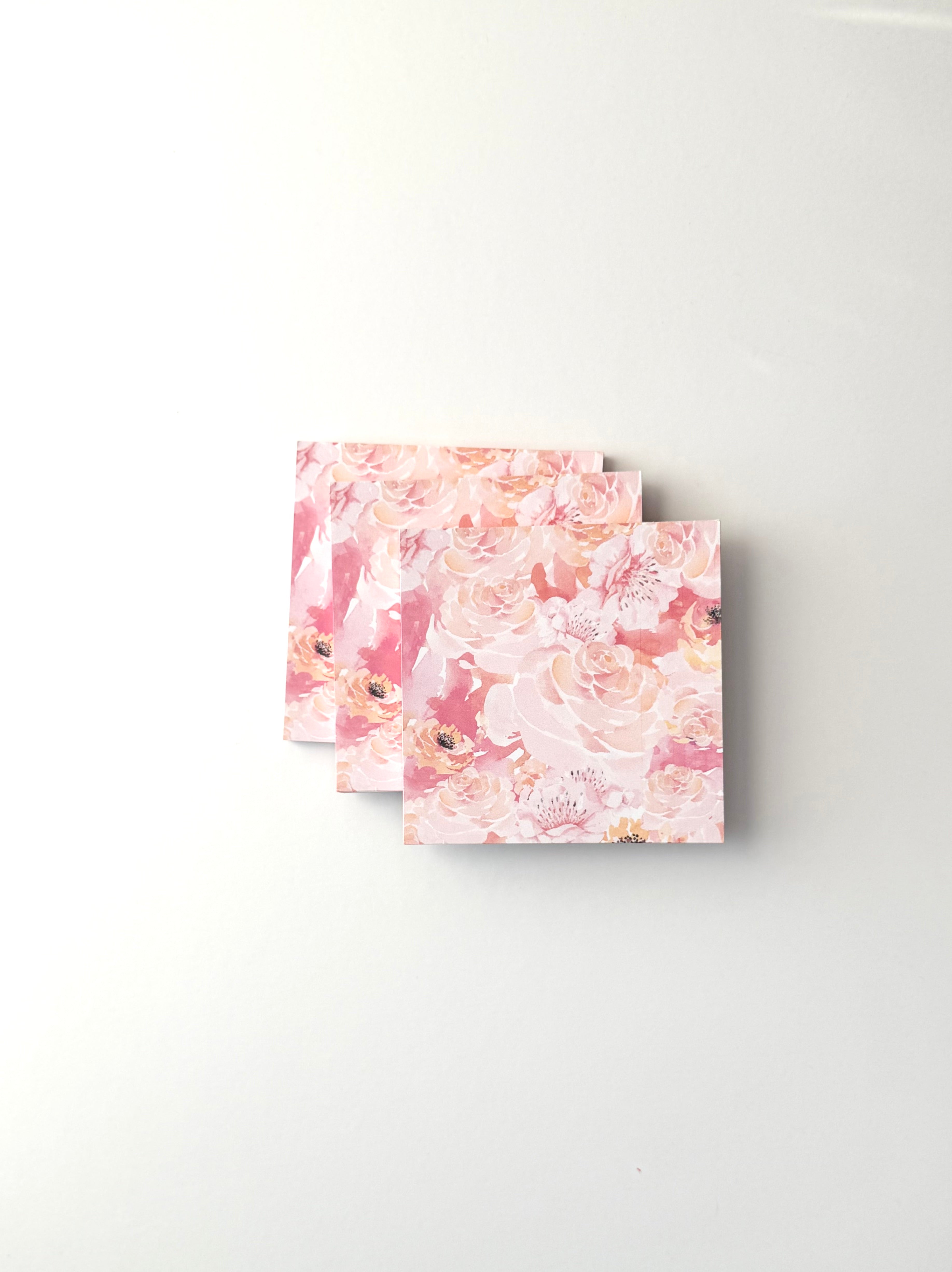Tiny Bloom Notes: 4x4 Tear-Off Notepad