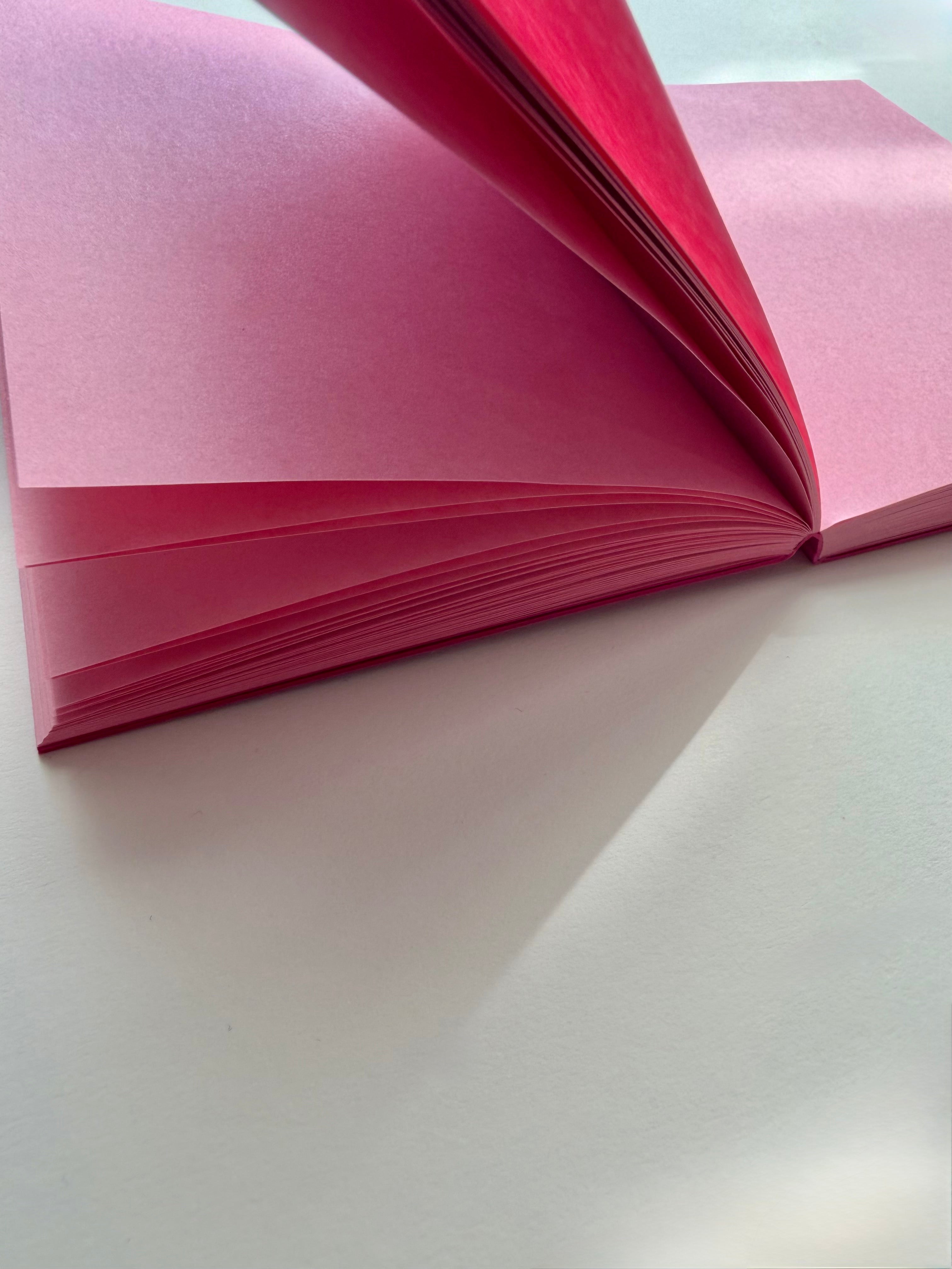 Pocket Sketchbook — 4.5" x 5.5" Lay Flat Hardcover Sketchbook with Gold Foil
