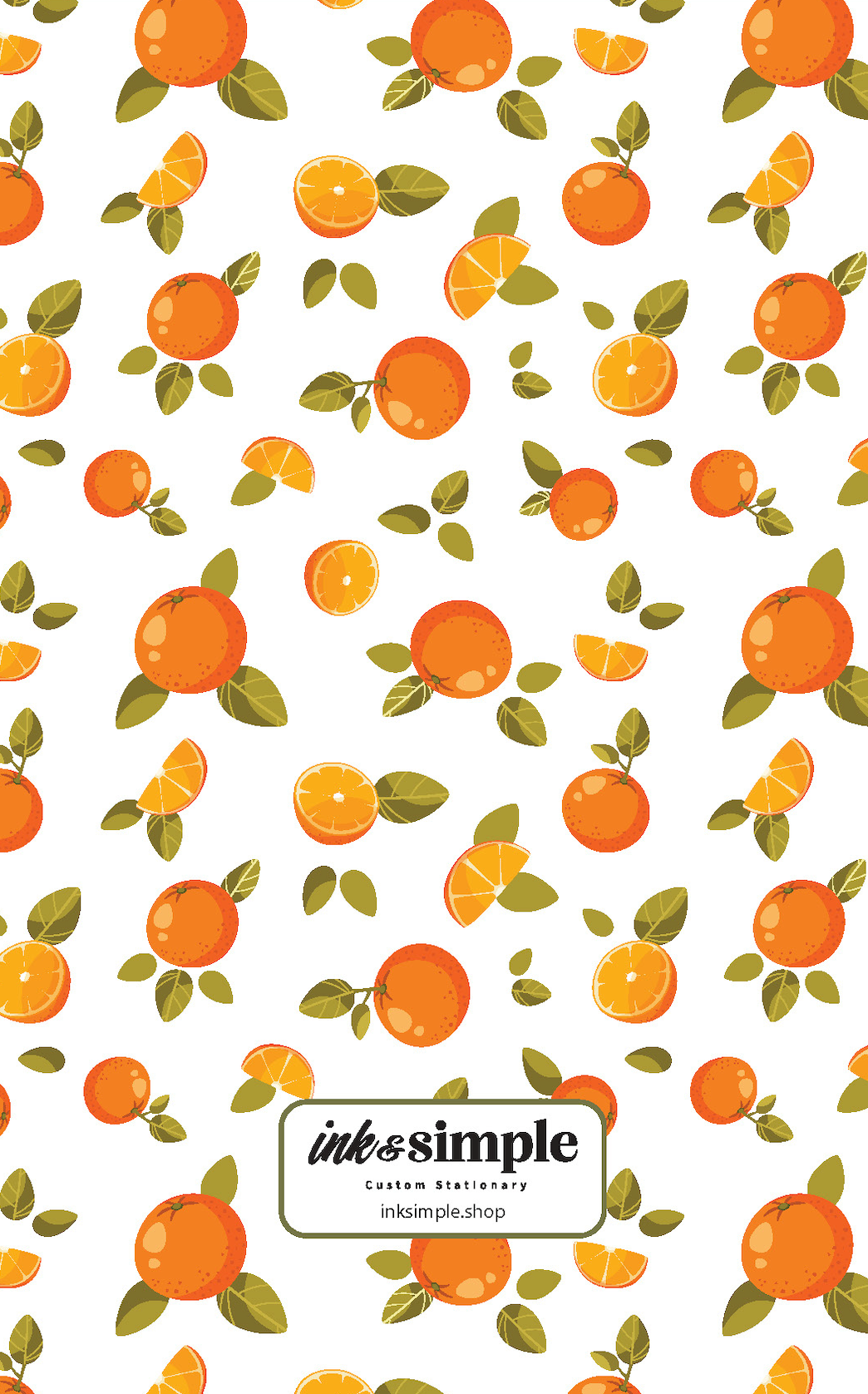 Orange Notebook — Personalized Lined Notebook