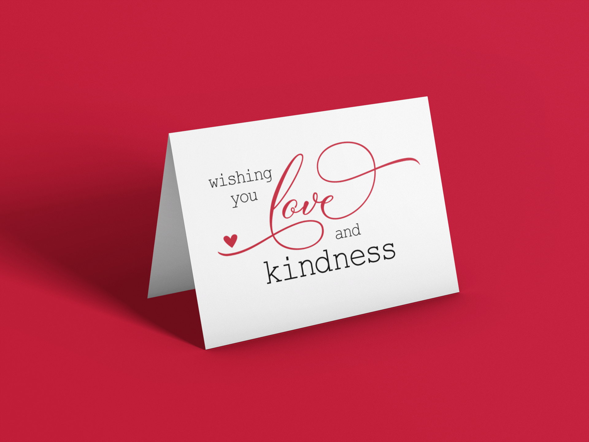 Wishing You Love and Kindness Greeting Card