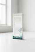 Beach To Do Notepad side view showing page thickness