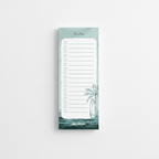 Coastal Mist To Do Notepad aerial flat-lay view