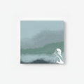 Beach Square Notepad - Wave Gazer mockup