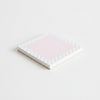Pink Dot Square Notepad - side angle