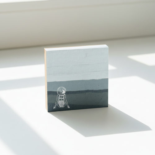 Beach Square Notepad - Sun Hat mockup