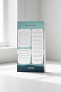 Coastal Mist Daily Focus Pad side view showing page thickness