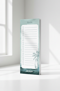 Coastal Mist To Do Notepad side view showing page thickness