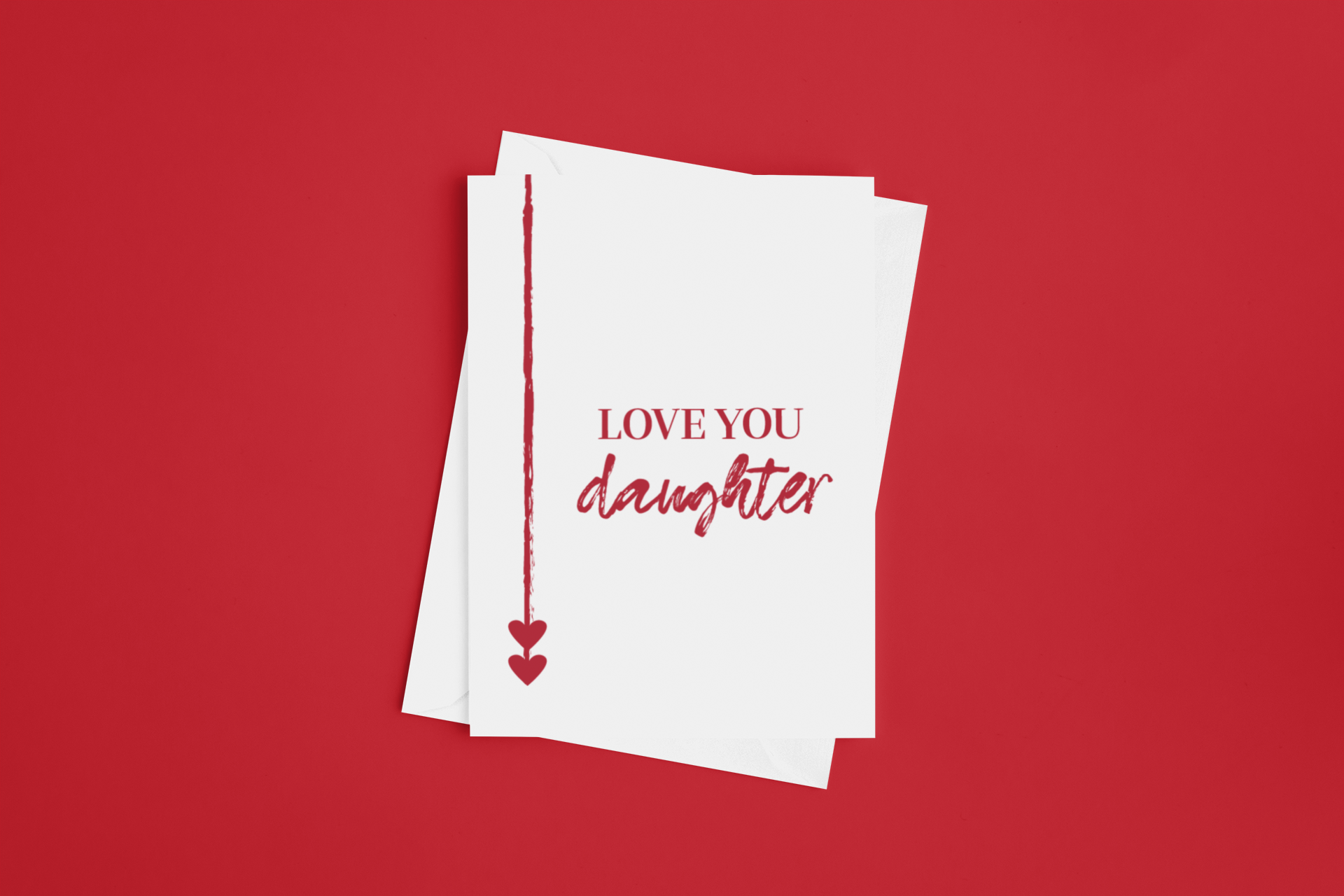 Love You Brother Greeting Card with Envelope