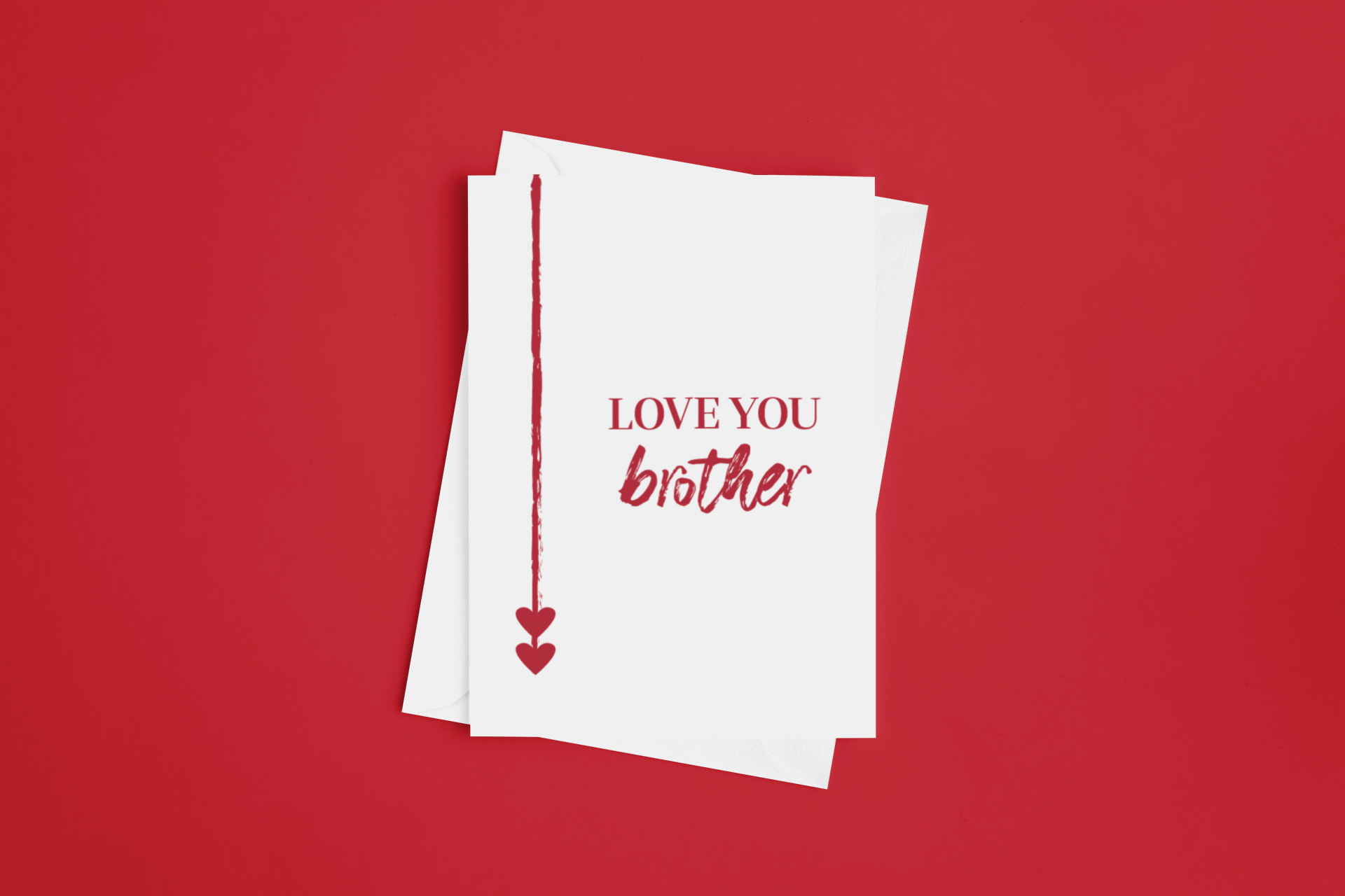Love You Sister Greeting Card with Envelope
