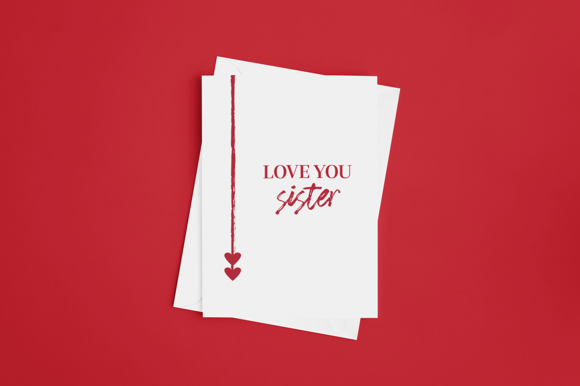 Love You Bestie Greeting Card with Envelope