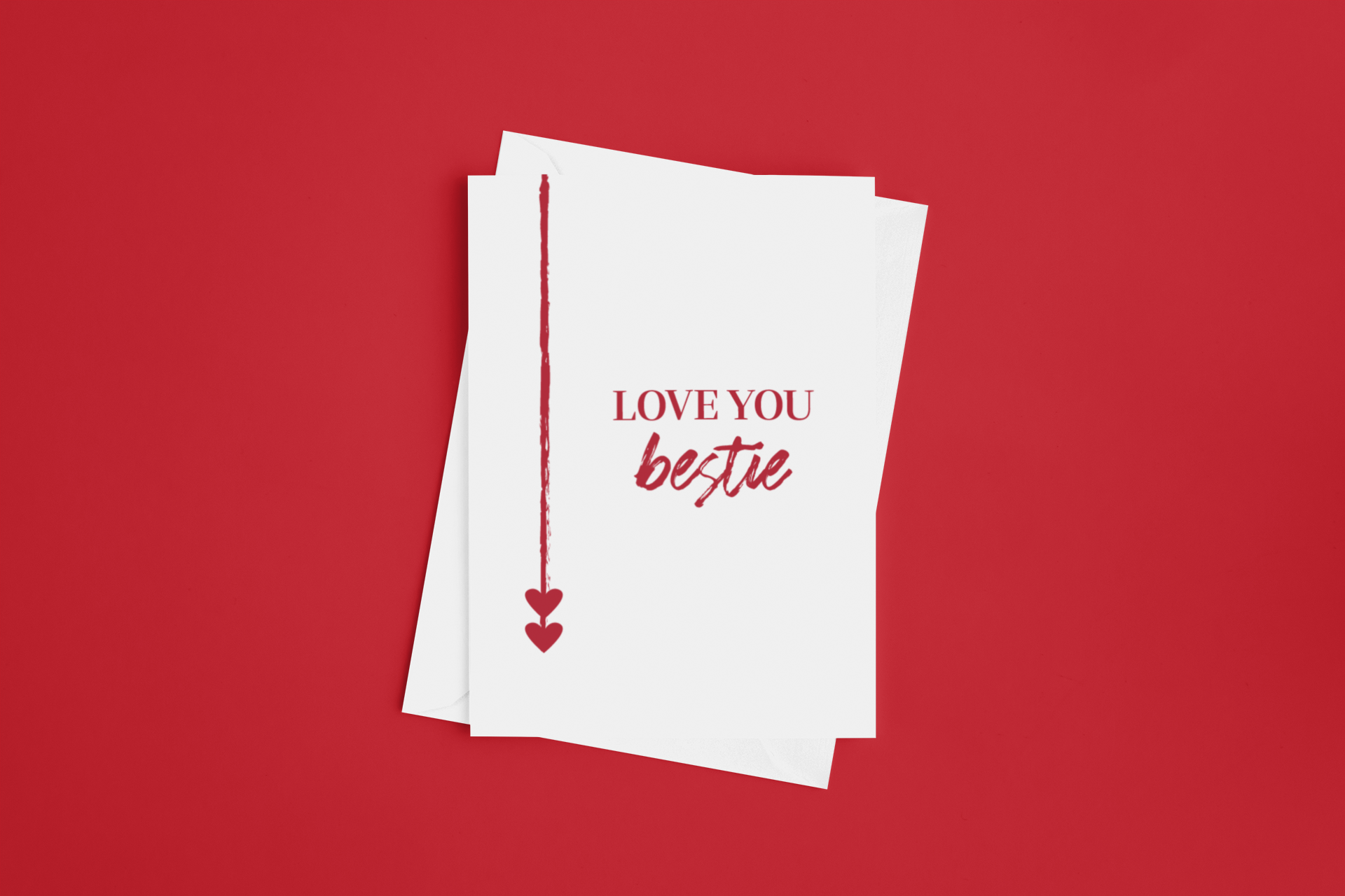 Love You Mom Greeting Card with Envelope